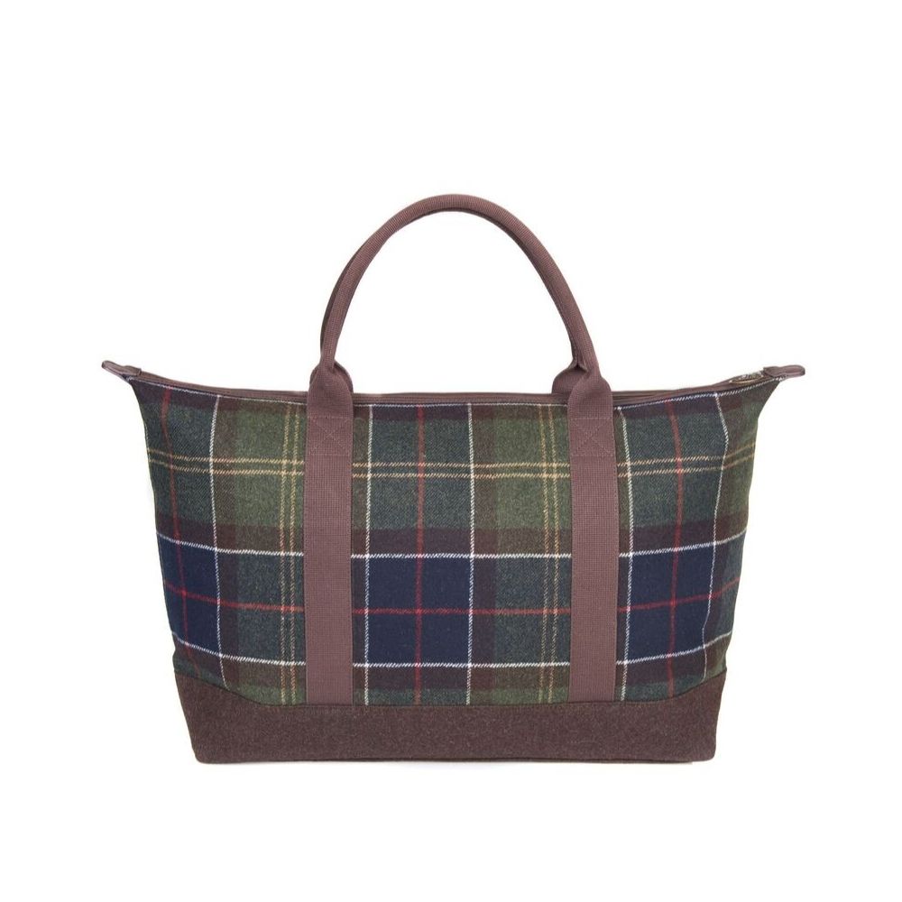 tartan holdall bag